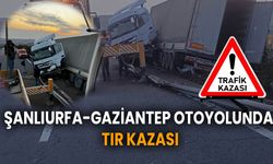 Şanlıurfa-Gaziantep Otoyolunda Tır Kazası: 1 Yaralı