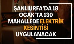 Şanlıurfa’da 130 Mahallede Elektrik Kesintisi Uygulanacak