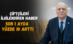 Çiftçileri İlgilendiren Haber: Son 1 Ayda Yüzde 10 Arttı!