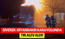 Siverek-Diyarbakır Karayolunda Tır Alev Aldı!