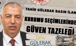 Tahir Gülebak Basın İlan Kurumu Seçimlerinde Güven Tazeledi!