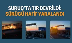 Suruç’ta Tır Devrildi: Sürücü Hafif Yaralandı