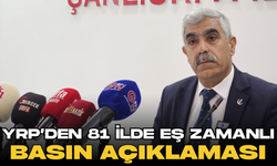 YRP’den 81 İlde Eş Zamanlı Basın Açıklaması!