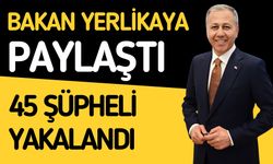 22 İlde "KISKAÇ-38" Operasyonları: 45 Şüpheli Yakalandı