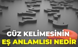 Güz Kelimesinin Eş Anlamlısı Nedir