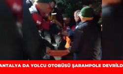 Antalya’da Yolcu Otobüsü Şarampole Devrildi: Çok Sayıda Yaralı