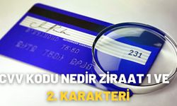 Cvv Kodu Nedir Ziraat 1 Ve 2. Karakteri