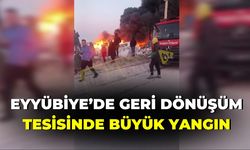 Eyyübiye’de Geri Dönüşüm Tesisinde Büyük Yangın