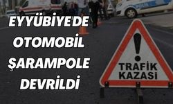 Eyyübiye'de Şarampole Devrilen Otomobilde 2 Kişi Yaralandı