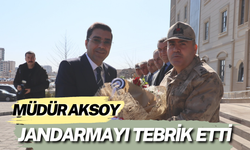 Müdür Aksoy, Jandarmayı Tebrik Etti