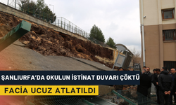 Şanlıurfa’da Okulun İstinat Duvarı Çöktü:  Facia Ucuz Atlatıldı