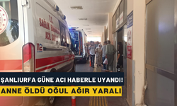 Şanlıurfa Güne Acı Haberle Uyandı! Anne Öldü Oğul Ağır Yaralı