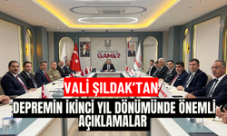 Vali Şıldak’tan Depremin İkinci Yıl Dönümünde Önemli Açıklamalar