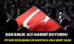 Piyade Sözleşmeli Er Mustafa Uslu Şehit Oldu