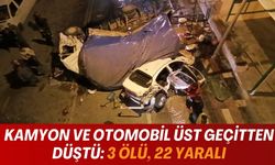 Birecik'te Kamyon ve Otomobil Üst Geçitten Düştü: 3 Ölü, 22 Yaralı