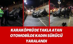 Karaköprü’de Takla Atan Araçta Kadın Sürücü Yaralandı