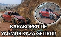 Karaköprü’de Yağmur Kaza Getirdi! Bir Anda Savruldular