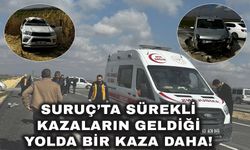 Suruç’ta Sürekli Kazaların Geldiği Yolda Bir Kaza Daha!