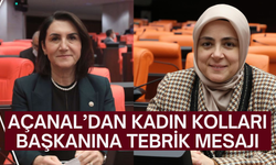 Açanal’dan Kadın Kolları Başkanına Tebrik Mesajı