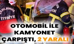 Şanlıurfa'da Trafik Kazası: Otomobil ile Kamyonet Çarpıştı, 2 Yaralı