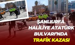 Şanlıurfa Haliliye Atatürk Bulvarı’nda Trafik Kazası