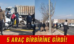 Şanlıurfa Eyyübiye'de 5 Araç Birbirine Girdi: Çok Sayıda Yaralı Var!