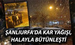 Şanlıurfa’da Kar Yağışını Halayla Karşıladılar