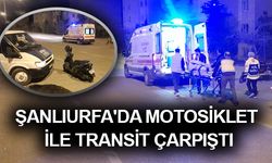 Şanlıurfa Karaköprü’de Motosiklet ile Transit Çarpıştı: 2 Yaralı