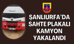 Şanlıurfa’da Sahte Plakalı Kamyon Jandarmaya Takıldı