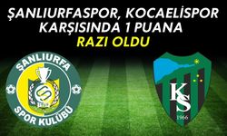 Şanlıurfaspor, Kocaelispor Karşısında Bir Puana Razı Oldu