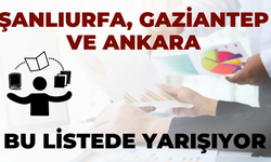 Şanlıurfa, Gaziantep ve Ankara Bu Listede Yarışıyor