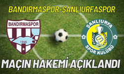 Bandırmaspor-Şanlıurfaspor Maçının Hakemi Açıklandı!