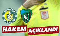 Şanlıurfaspor-Kocaelispor Maçını Sarper Barış Saka Yönetecek!