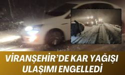 Viranşehir’de Kar Yağışı Yolları Kapattı, Ekipler Seferber Oldu