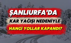 Şanlıurfa'da Kar Yağışı Nedeniyle Hangi Yollar Kapandı?