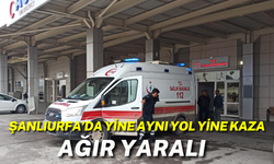 Şanlıurfa’da Yine Aynı Yol Yine Kaza: Ağır Yaralı