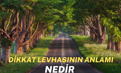 Dikkat Levhasının Anlamı Nedir