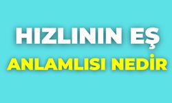 Hızlının Eş Anlamlısı Nedir