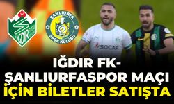 Iğdır FK-Şanlıurfaspor Maçı İçin Biletler Satışta