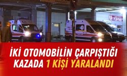 Konuklu’da İki Otomobilin Çarpıştığı Kazada 1 Kişi Yaralandı