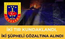 Şanlıurfa’da İki TIR Kundaklandı, İki Şüpheli Gözaltına Alındı