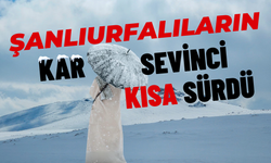 Şanlıurfalıların Kar Sevinci Kısa Sürdü!