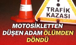 Şanlıurfa’da Motosikletten Düşen Adam Ölümden Döndü