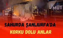 Sahurda Şanlıurfa'da Korku Dolu Anlar: Alevler Yükseldi