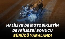 Şanlıurfa'da Motosikletin Devrilmesi Sonucu Sürücü Yaralandı