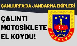 Şanlıurfa Suruç’ta Jandarma Ekipleri Çalıntı Motosiklete El Koydu!