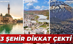 Şanlıurfa, Hakkari ve Şırnak İlk Sırada Yer Alıyor