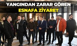 Şanlıurfa Valisi, Yangından Zarar Gören Esnafı Ziyaret Etti