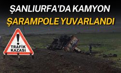 Şanlıurfa'da Kamyon Şarampole Yuvarlandı: 1 Yaralı