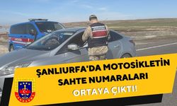 Şanlıurfa'da Motosikletin Sahte Numaraları Ortaya Çıktı!